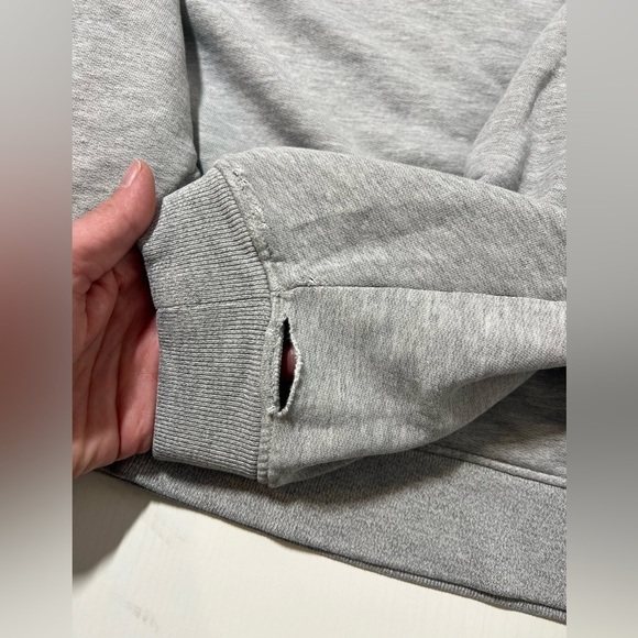 Agolde Gray Crew Neck Sweater Classic Fine Knit - Picture 9 of 10